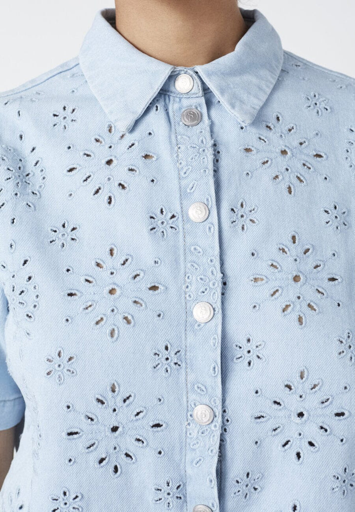 Sisters Point - Elsana-Sh1 19241 - 911 - Light Blue Skjorter 