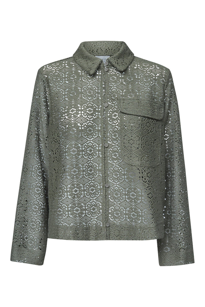 Sisters Point - Elsia-Sh 18588 - 207 - Khaki Skjorter 