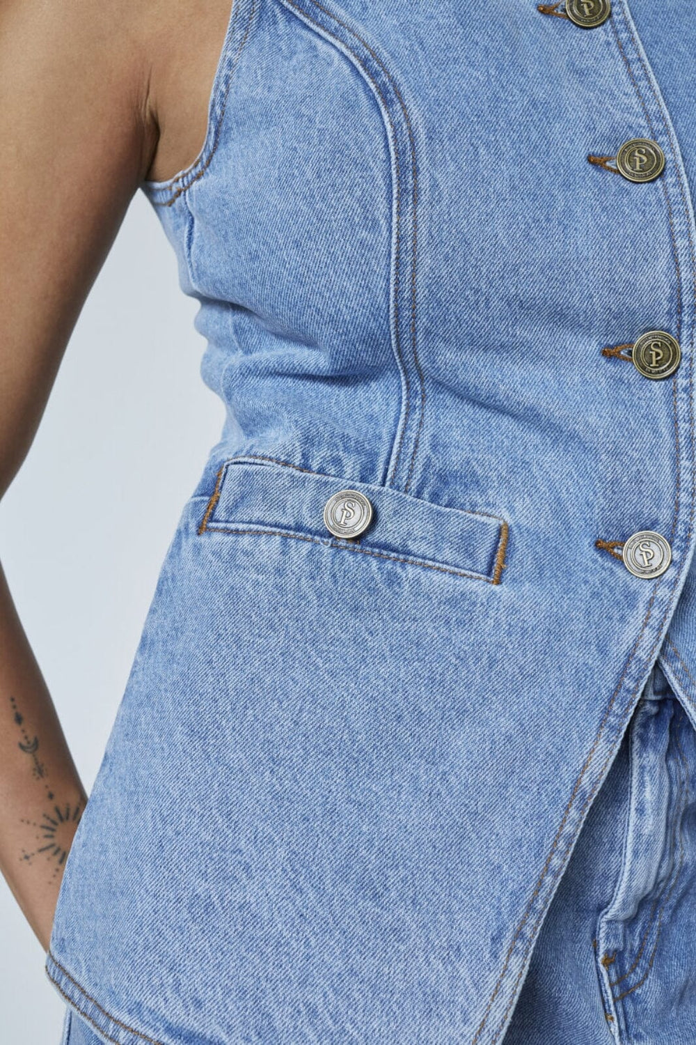 Sisters Point - Fela-Ve 18989 - 910 - L. Denim Veste 