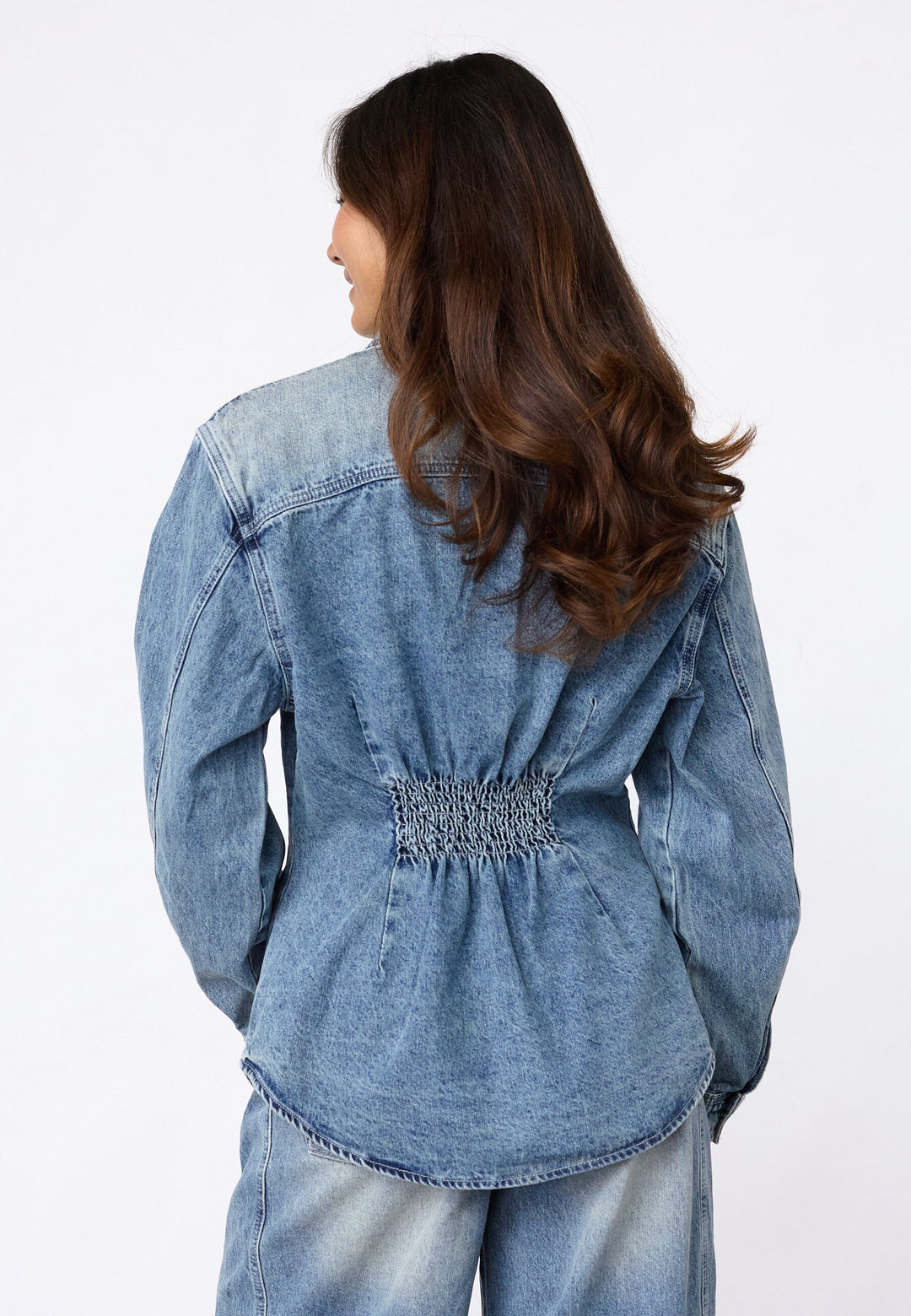 Sisters Point - Fiora-Sh 20121 - 904 - Vintage Denim Jakker 