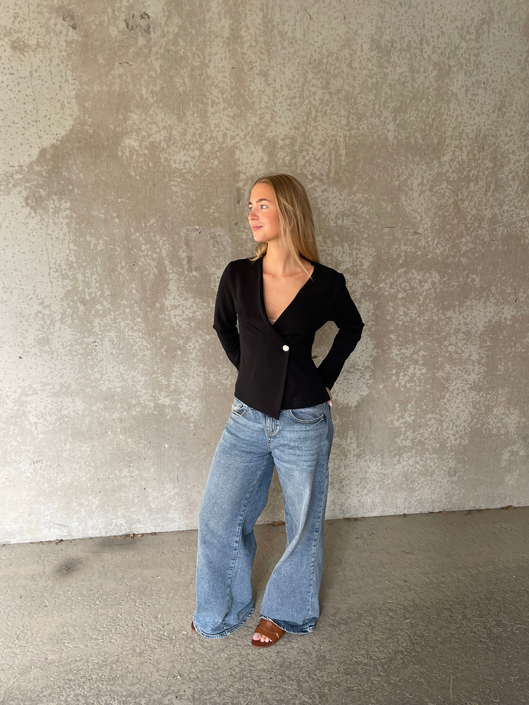 Sisters Point - Gevela-Ls 19393 - 000 - Black Blazere 