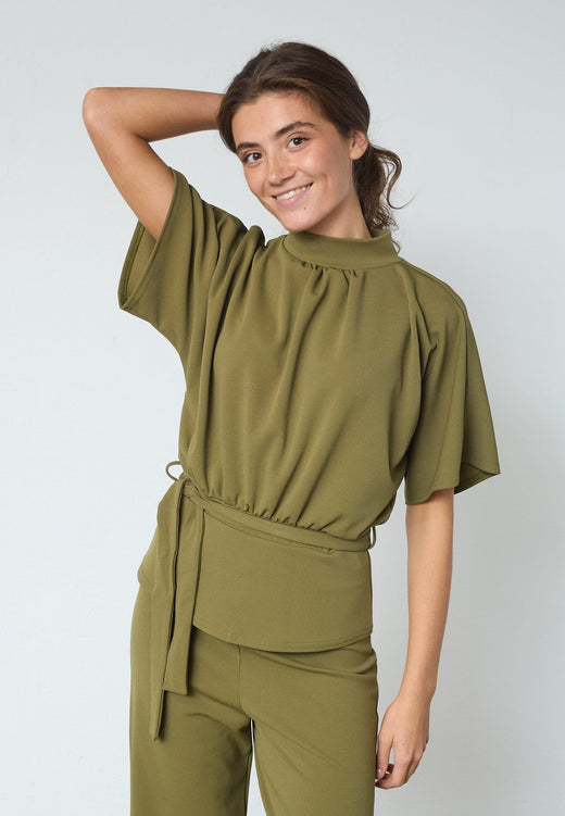 Sisters Point - Girl-Top6 18806 - 215 - Martini Olive Toppe 