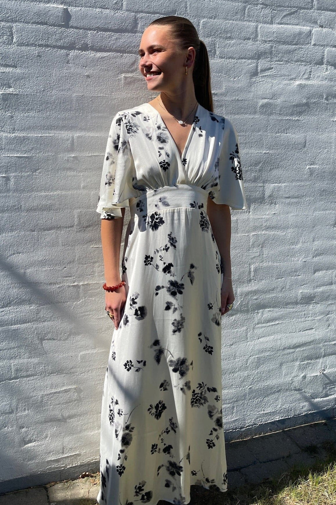 Sisters Point - Gisela-Dr11 18822 - 813 - Cream/Flower Kjoler 