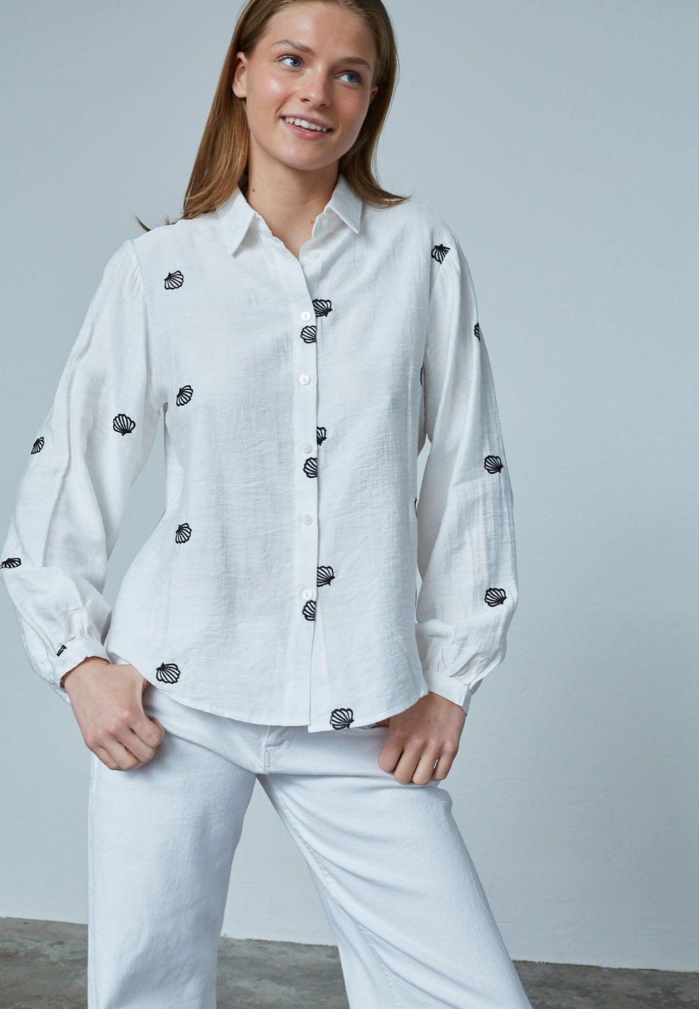 Sisters Point - Newa-Sh2 18749 - 110 - White/Black Skjorter 