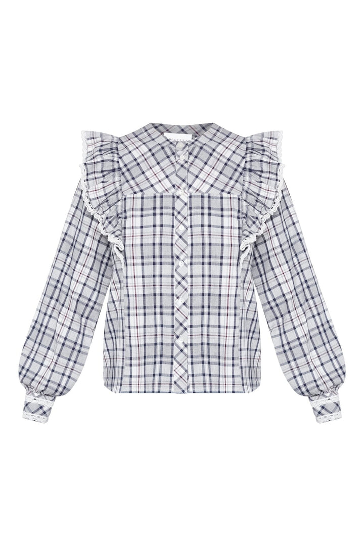 Sisters Point - Ulima-Sh 19097 - 053 - Grey/Check Skjorter 