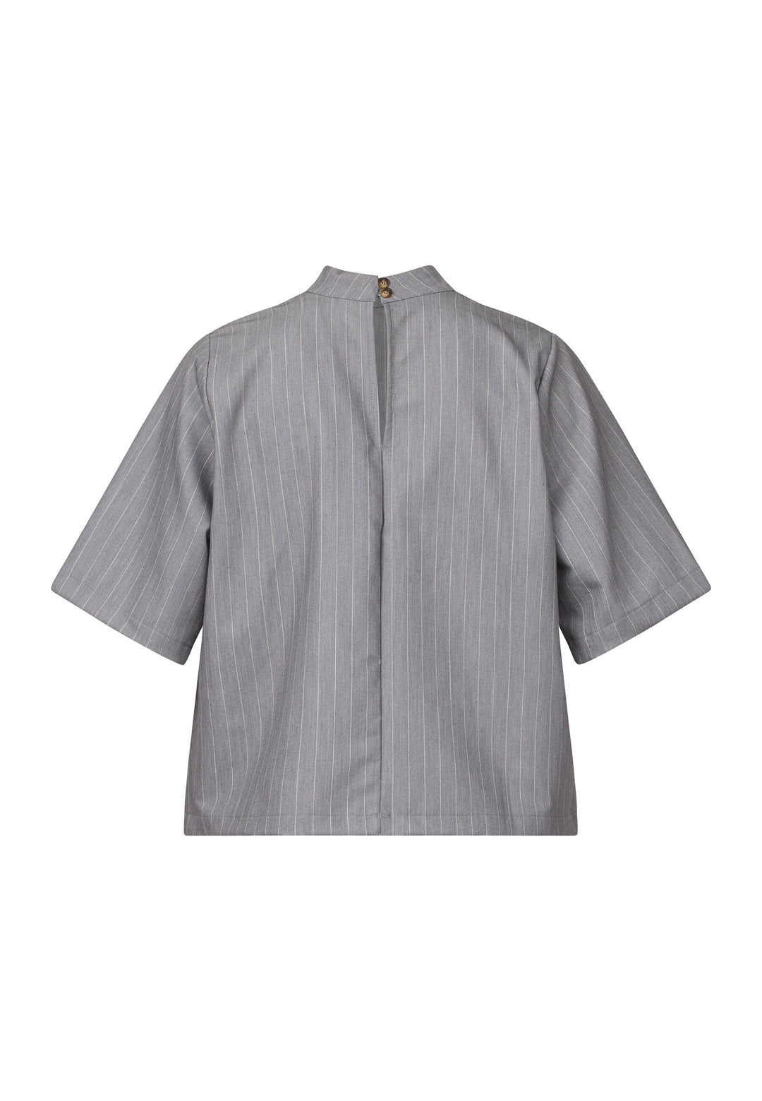 Sisters Point - Verina-Ss - 053 Grey Pinstripe Bluser 