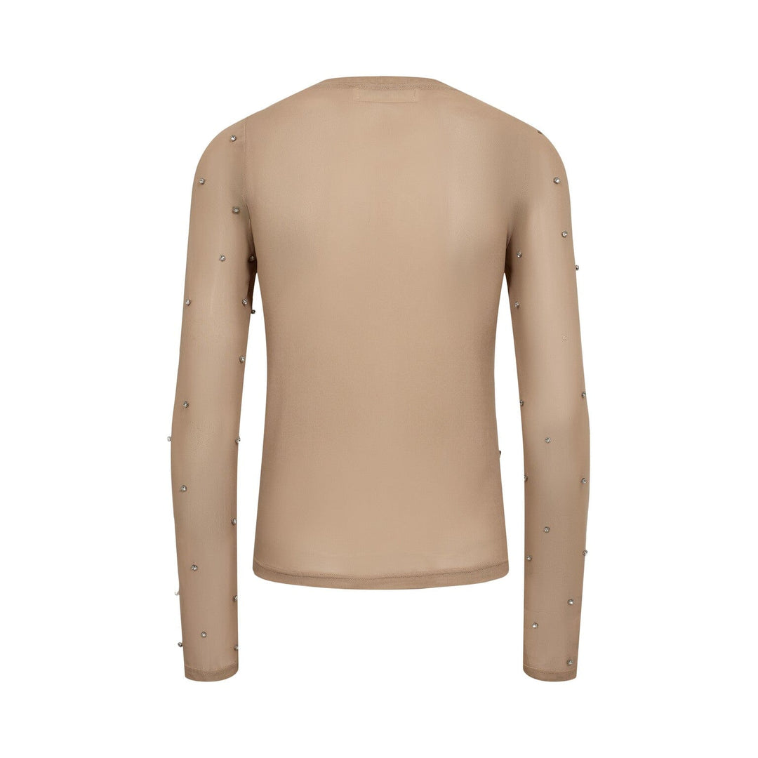 Sofie Schnoor - S241401 T-Shirt Long-Sleeve - Beige Bluser 