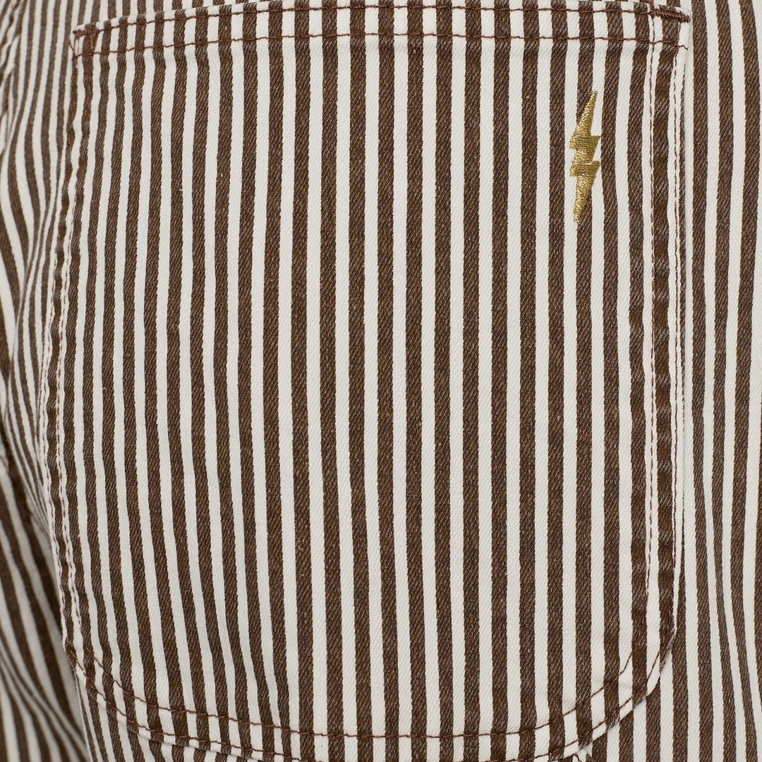 Sofie Schnoor - Snos250 Trousers - Brown Striped Bukser 