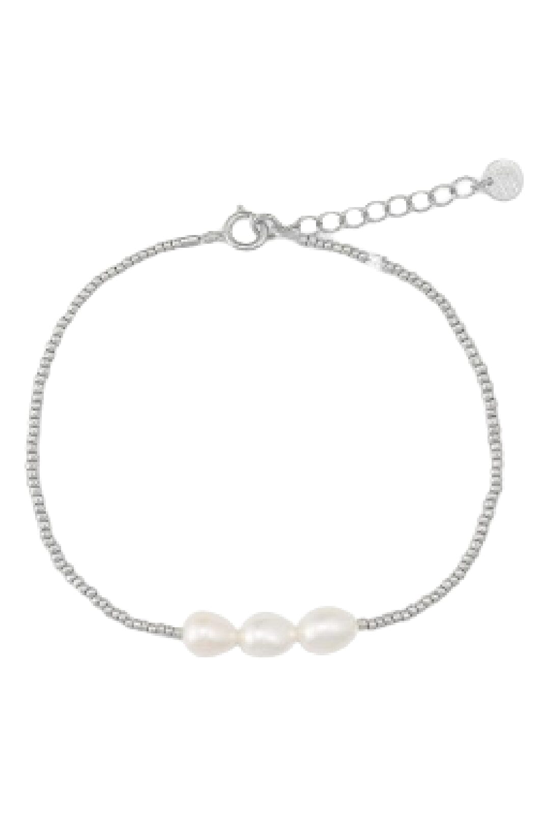 Sorelle Jewellery - 3-Pearls Bracelet - Sterling Silver Armbånd 