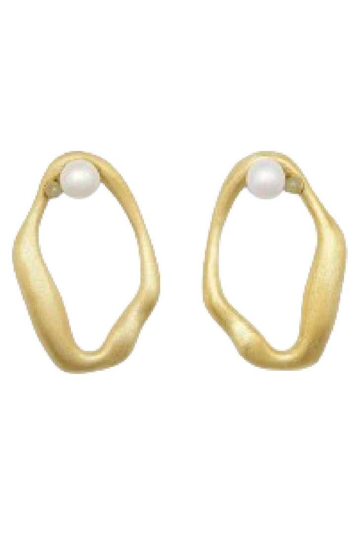 Sorelle Jewellery - Flow Earring - Forgyldt Øreringe 