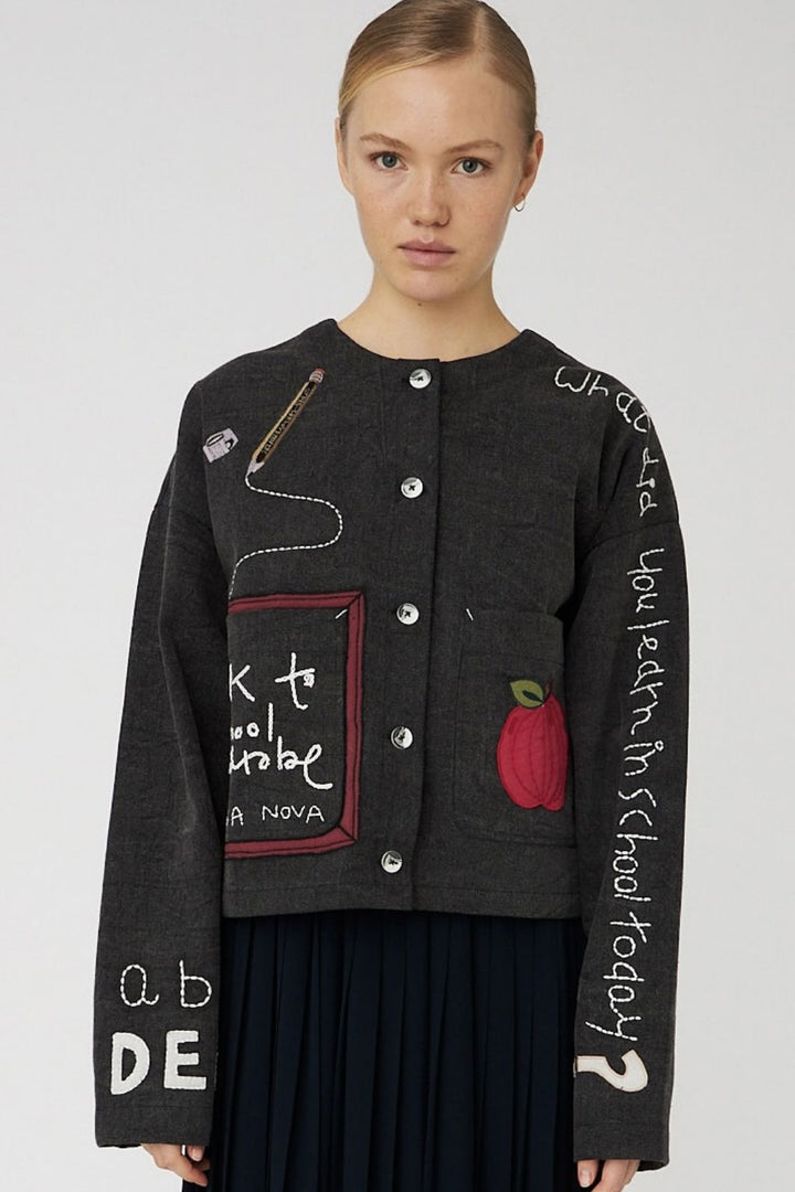 Stella Nova - Chalk Board Jackethc53-2266 - 993 Almost Black Skjorter 