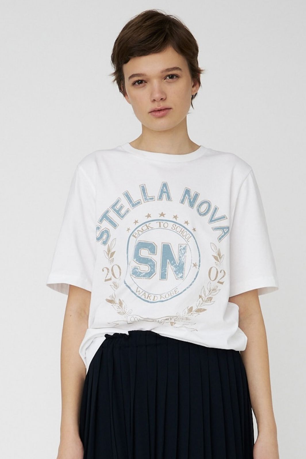 Stella Nova - College T-shirtoj53-1271 - 001 White T-shirts 