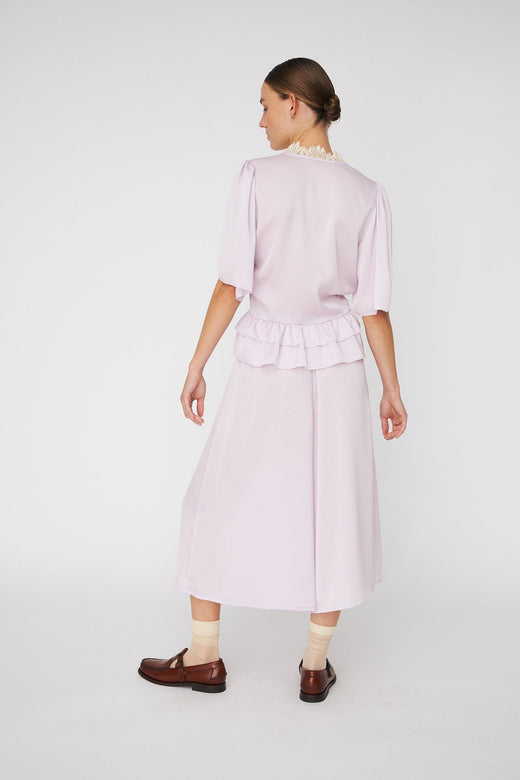 Stella Nova - Delicate Tieband Blousecp62-2489 - 523 Light Purple Bluser 