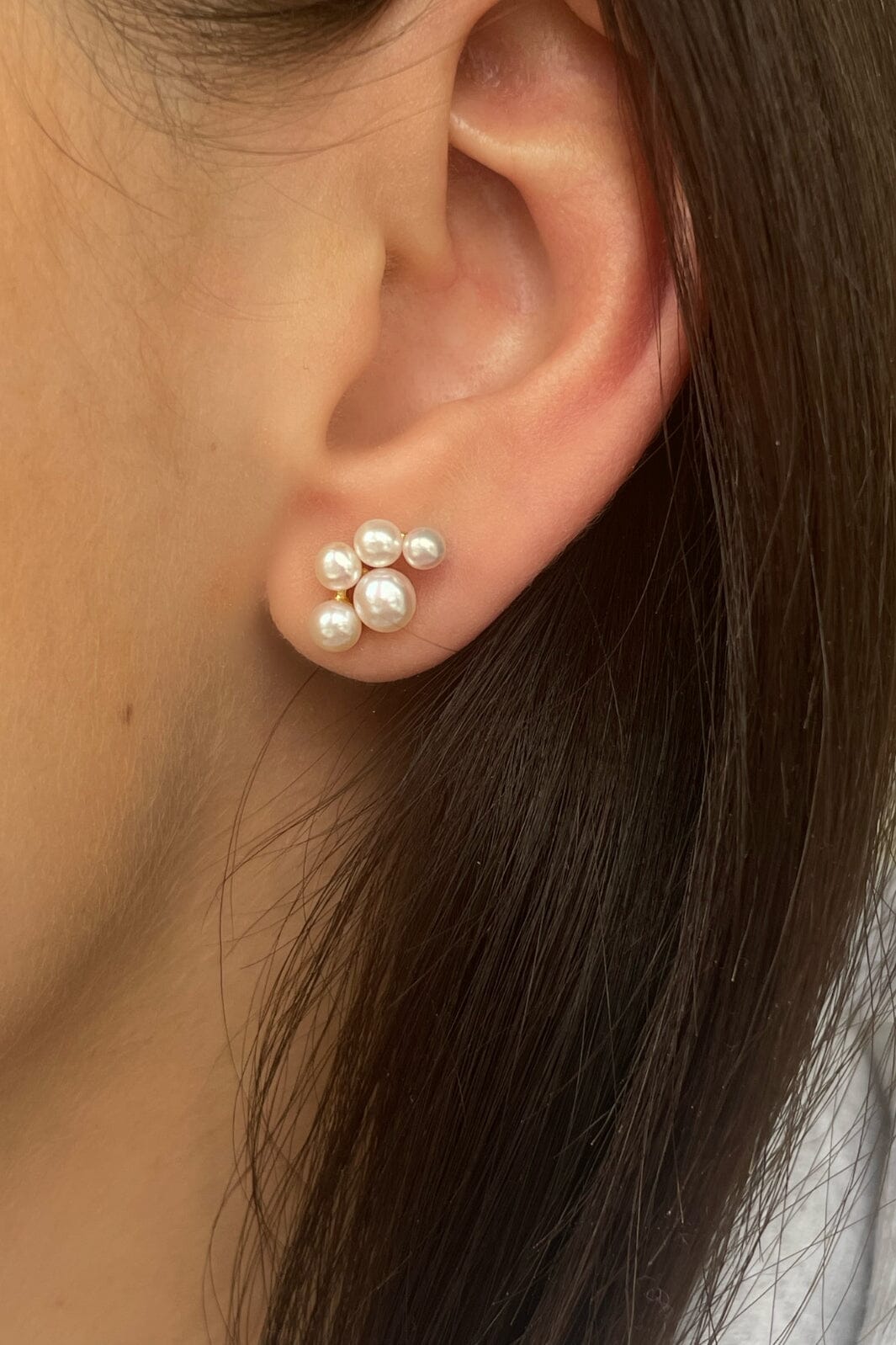 Stine A - Bloom Pearl Berries Earring - Single - 1339-02-S Øreringe 