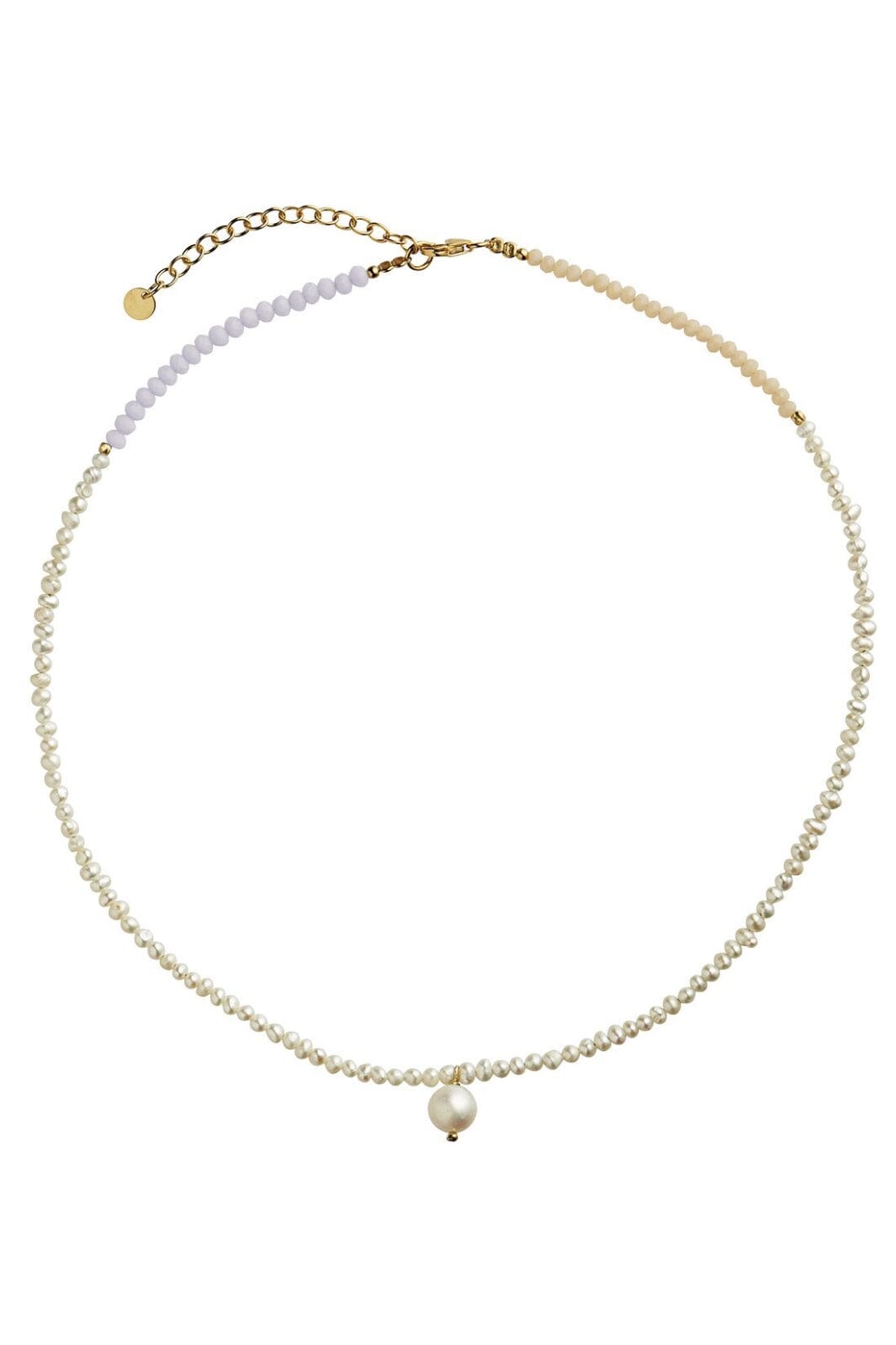 Stine A - Heavenly Pearl Dream Necklace Gold - Classy - 2045-02-Os Halskæder 