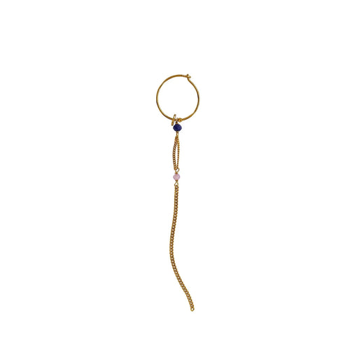 Stine A - Miss Paris Hoop With Long Chain Montmartre - Single - 1435-2 Øreringe 