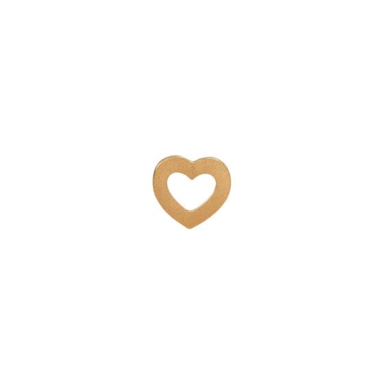 Stine A - Petit Open Love Heart Earring Gold - 1261-02-S Øreringe 