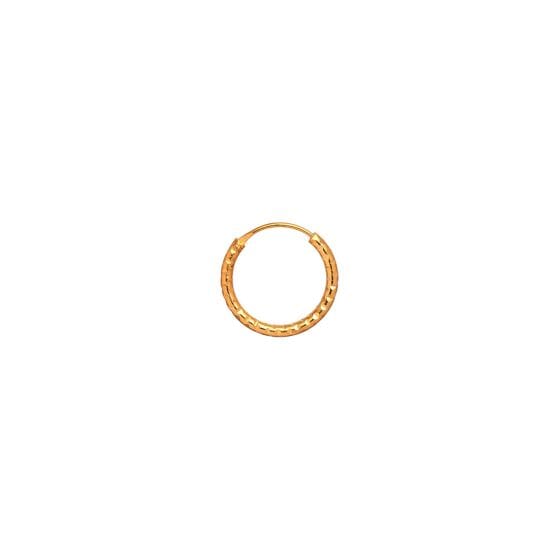 Stine A - Petit Tinsel Creol Earring Gold - 1094-02-S Øreringe 