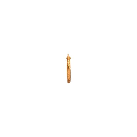 Stine A - Petit Tinsel Creol Earring Gold - 1094-02-S Øreringe 