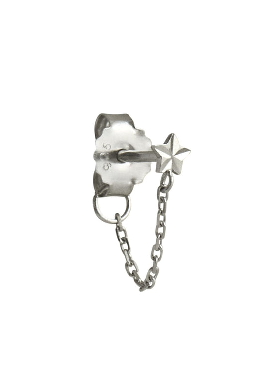 Stine A - Star Etoile With Chain Earring Silver - 1383-00-S