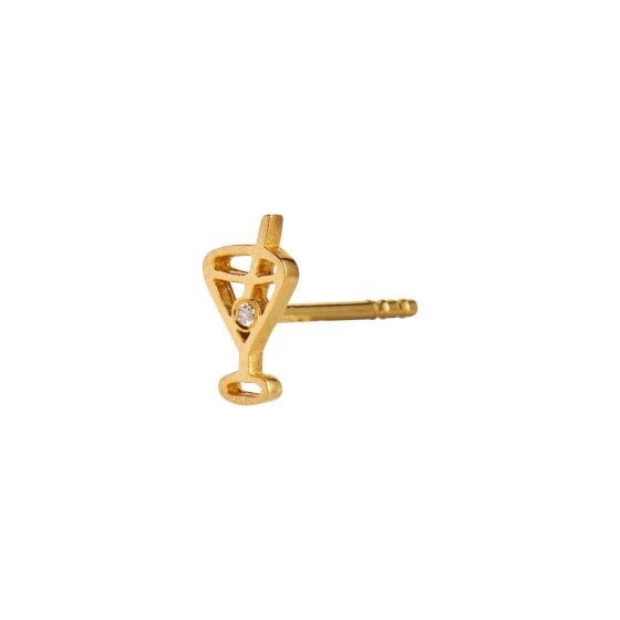 Stine A - Tres Petit Cocktail Earring Gold - 1241-02-S Øreringe 