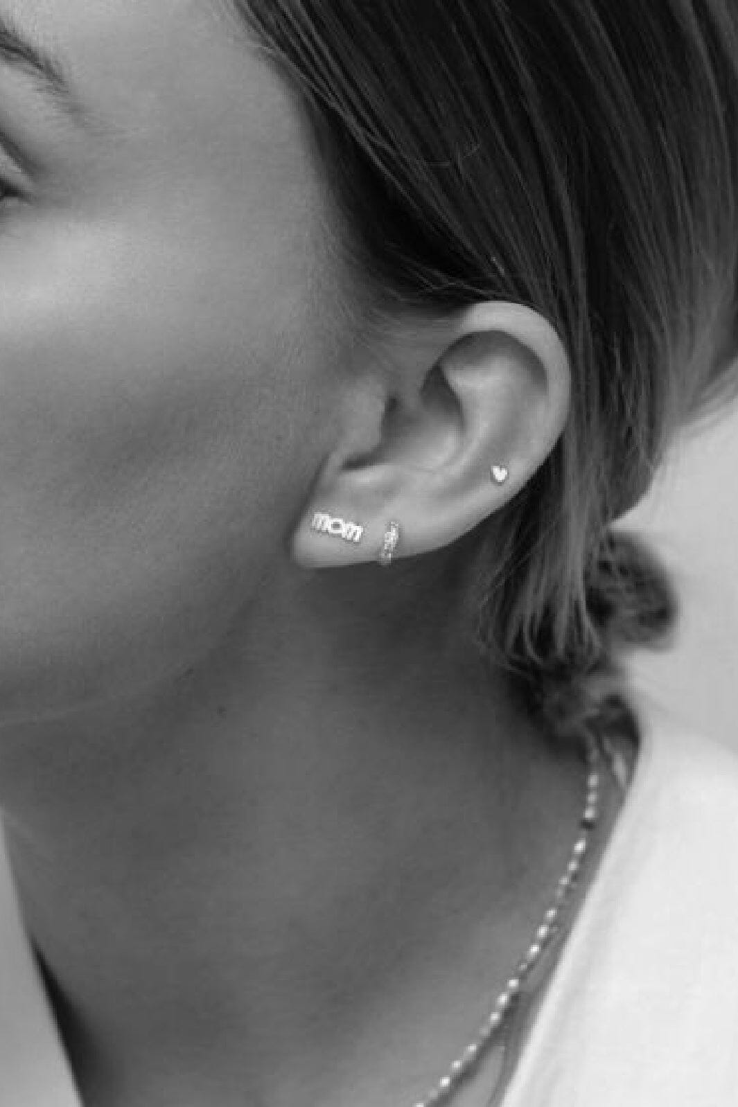 Stine A - Wow Mom Earring Silver - 1259-00-S Øreringe 