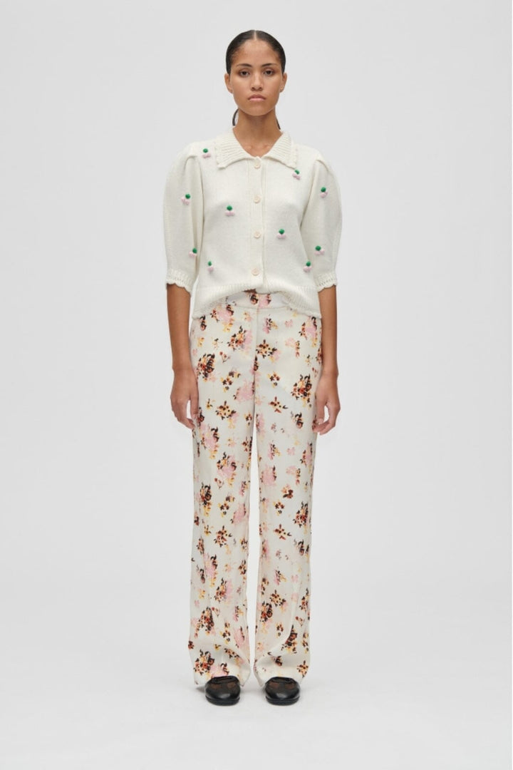 Stine Goya - 2409 Textured Tailoring, Functional Structured Tailoring Pantssg-aw25-p107-2409 - Sun Kissed Magnolia