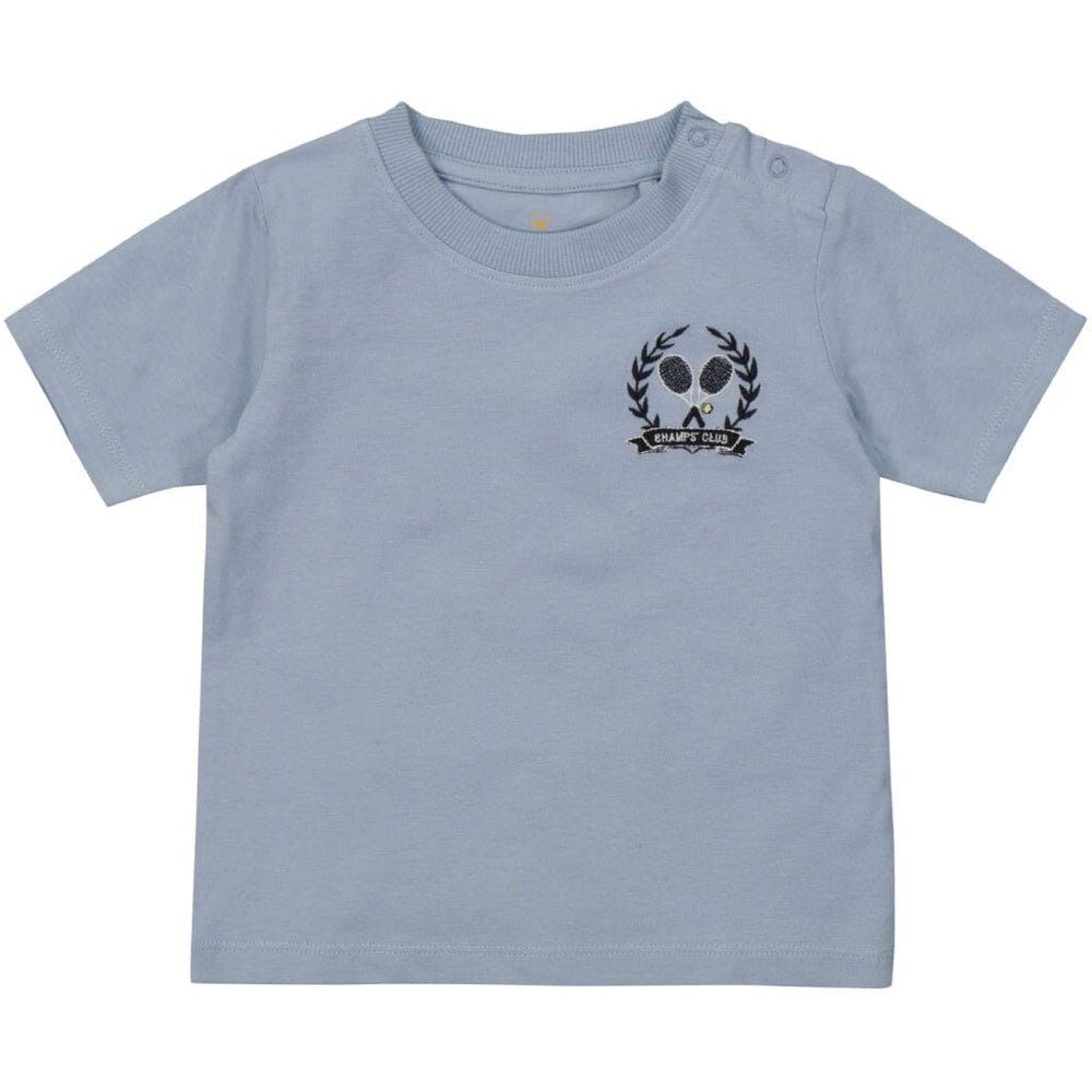 The New Siblings - Tnskempton S_s Tee - Blue Fog T-shirts 