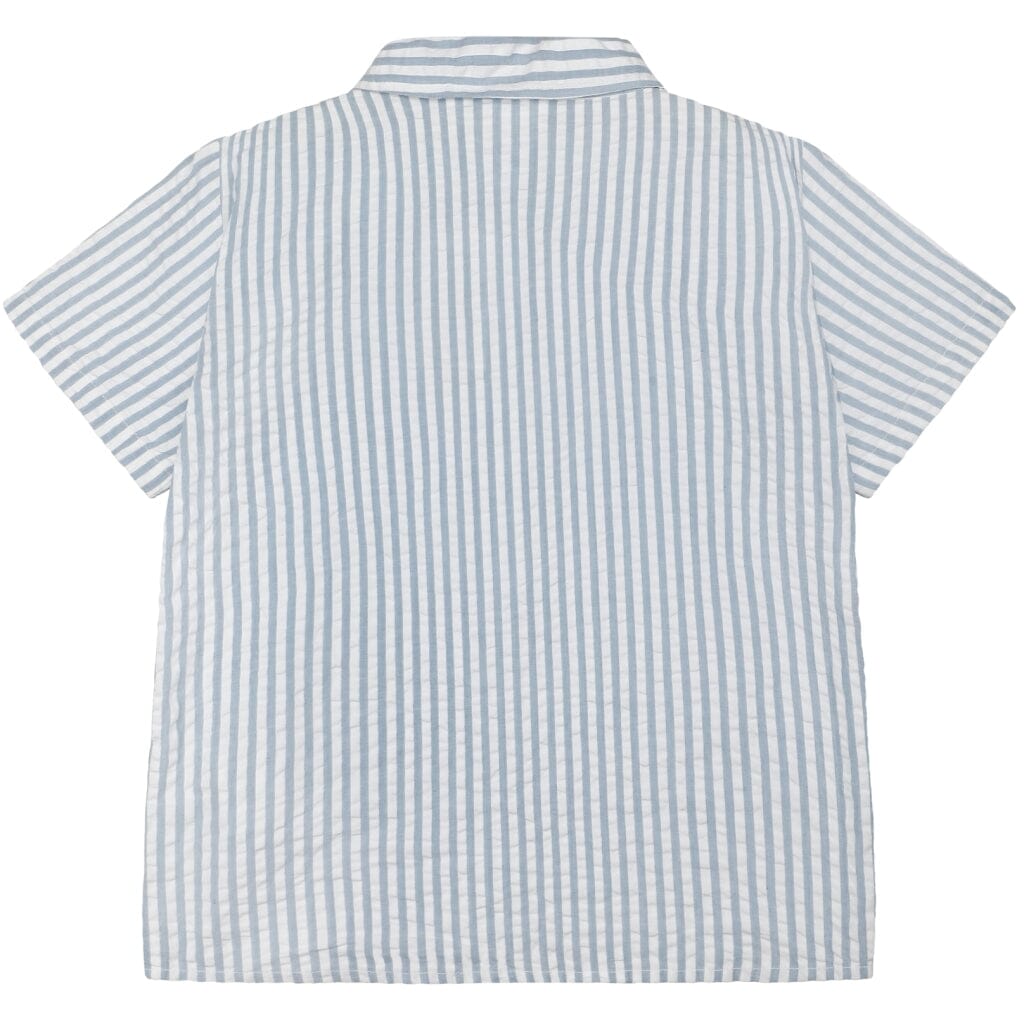 The New Siblings - Tnskojo S_s Shirt - Blue Fog Skjorter 