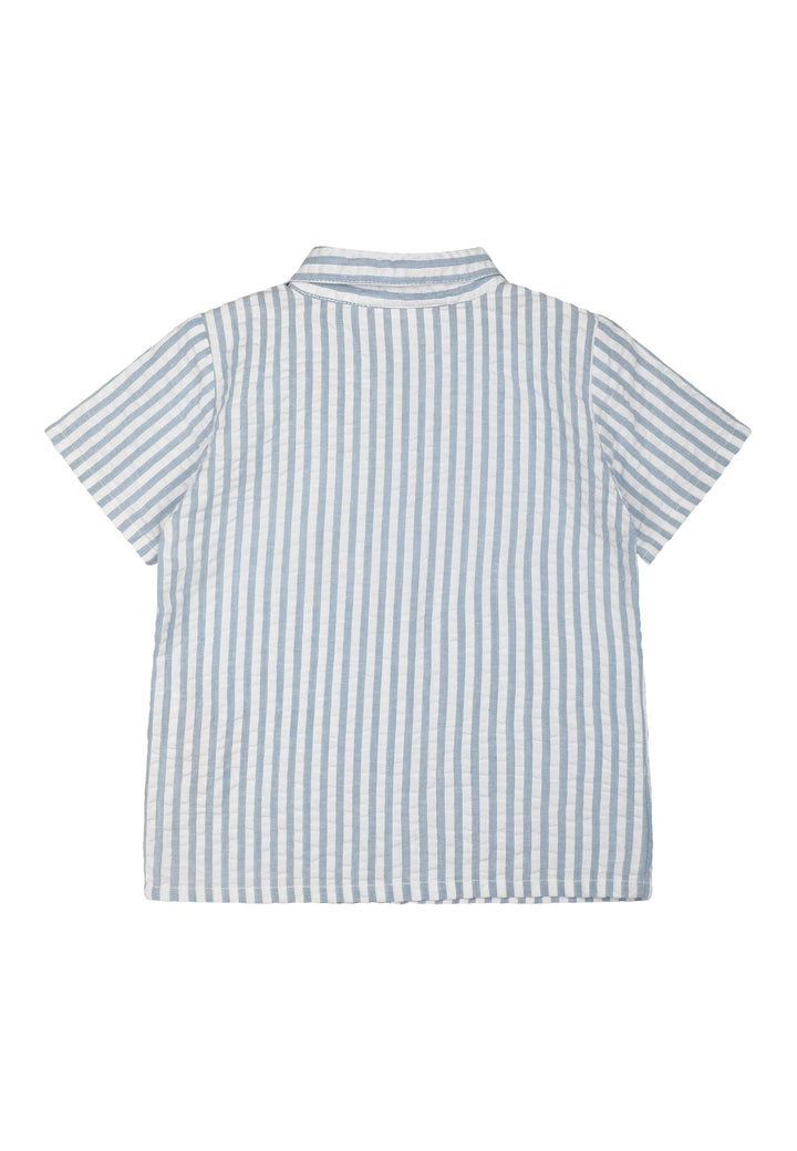 The New - Tnkai S_s Shirt - Blue Fog Skjorter 