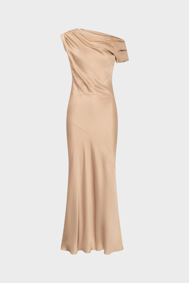 Twist & Tango - Ttvanessa Satin Dress - Golden Beige Kjoler 