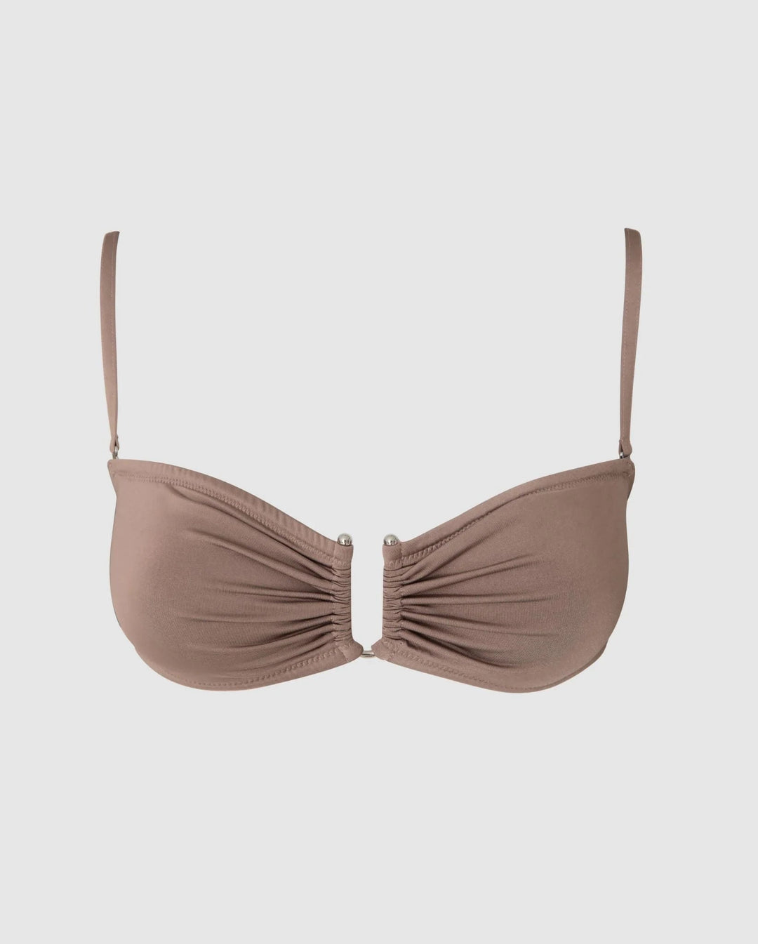 Understatement Underwear - Bandeau Bikini Top - Mauve Bikinier 