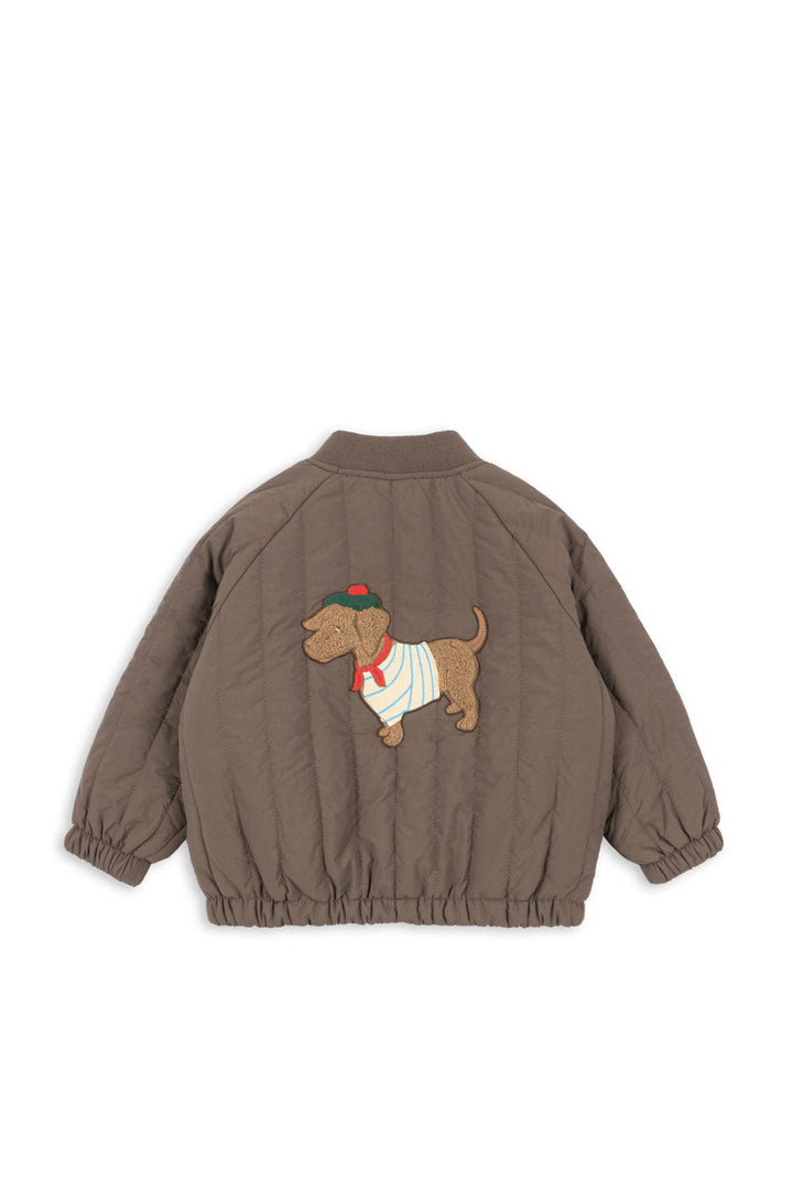 Konges Sløjd - Juno Terry Bomber Jacket Ks105734 - Walnut