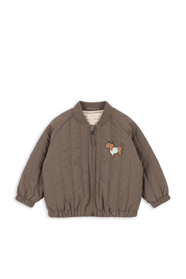 Konges Sløjd - Juno Terry Bomber Jacket Ks105734 - Walnut