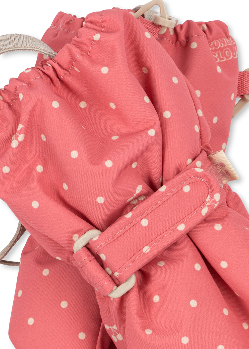 Konges Sløjd - Nohr Snow Mittens Print Ks105747 - Cherry Berry Dot