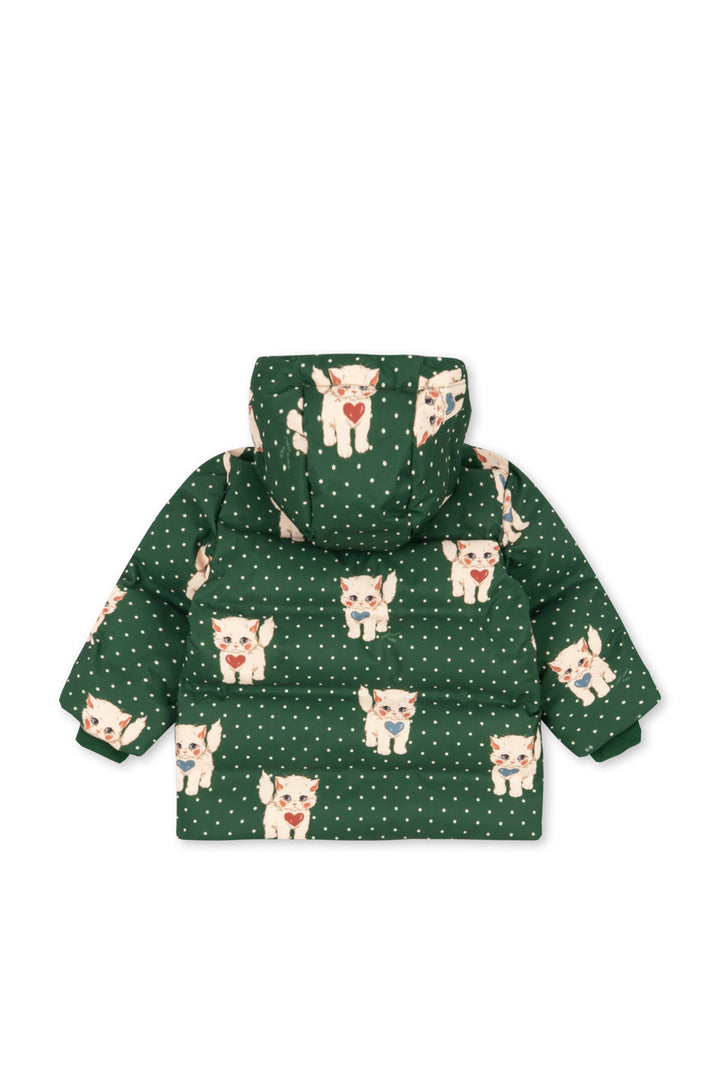 Konges Sløjd - Magnum Down Jacket Print Grs Ks105817 - Dot Miao Verde