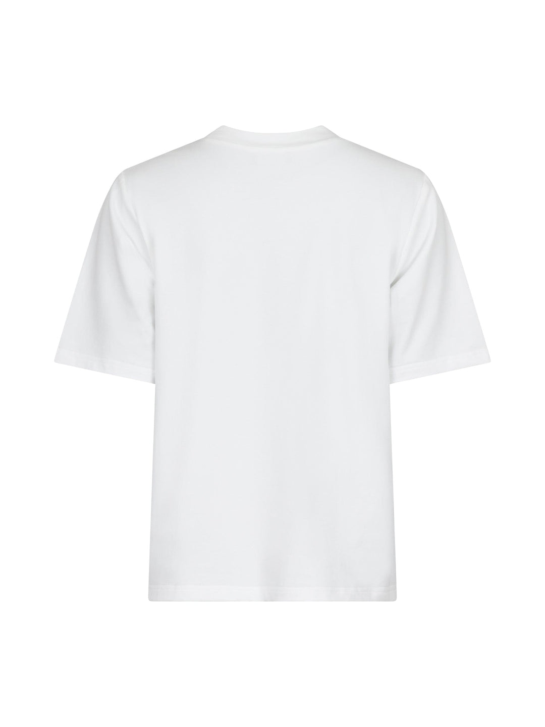 Valentin Studio - Gold Button Casual T-shirt - White T-shirts 