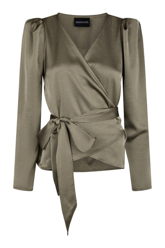 Valentin Studio - Josie Blouse Heavy Satin 160851 - 191 - Light Yellow