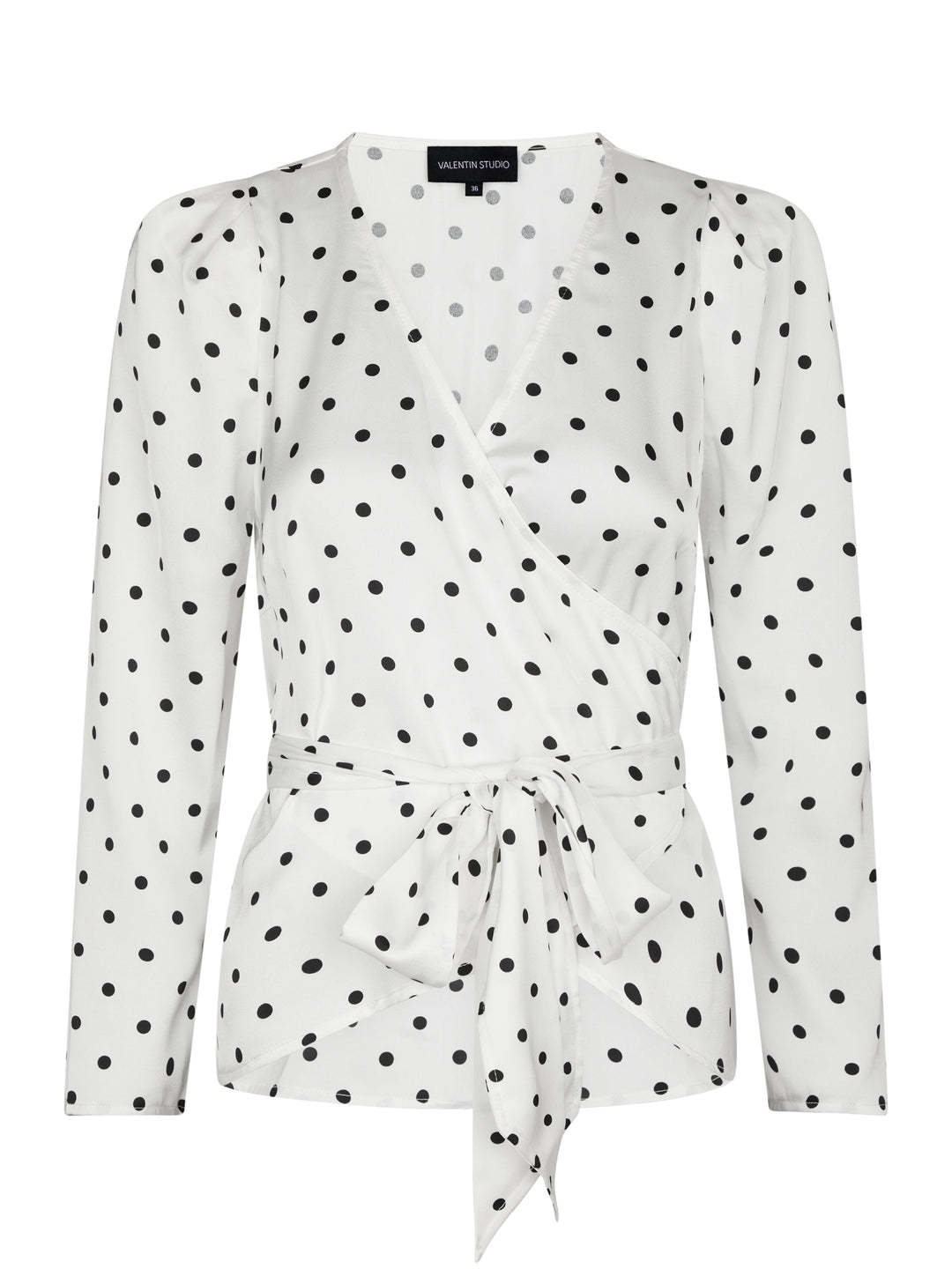 Valentin Studio - Josie Dot Blouse 167301 - 120 - White Bluser 