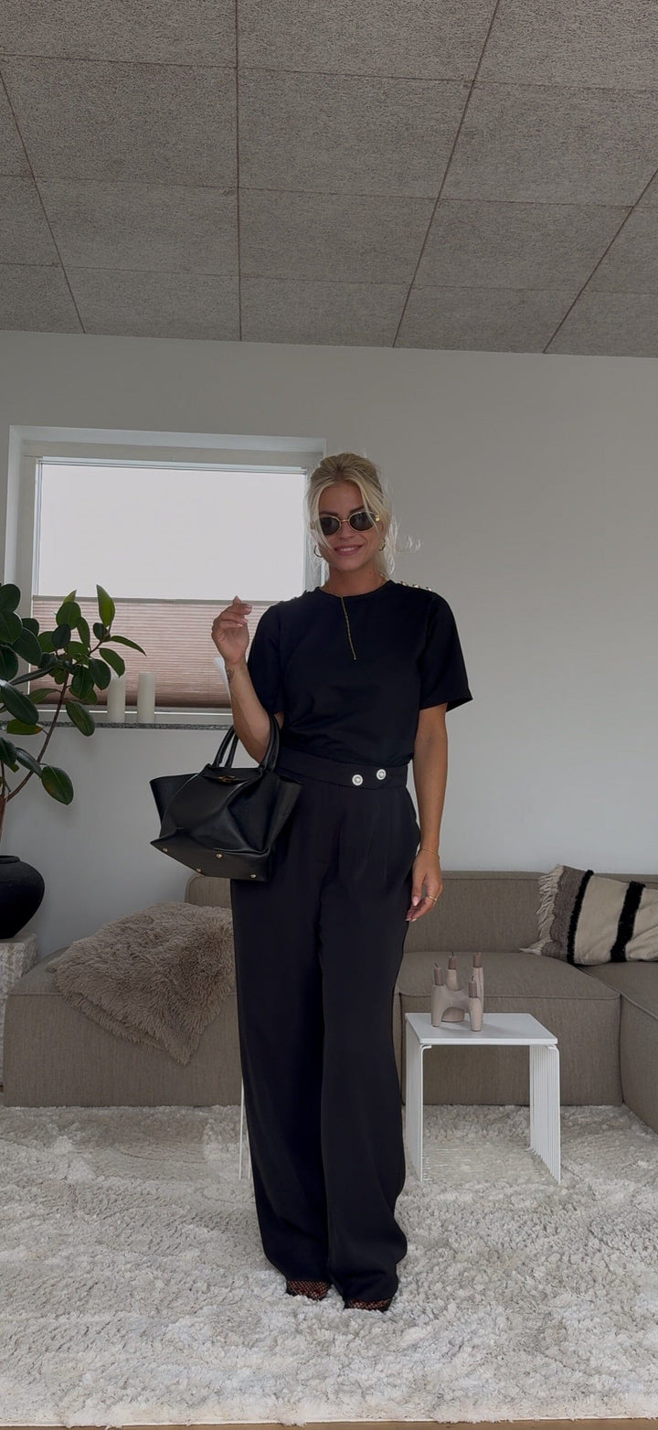 Valentin Studio - Josie Pants - Black Bukser 