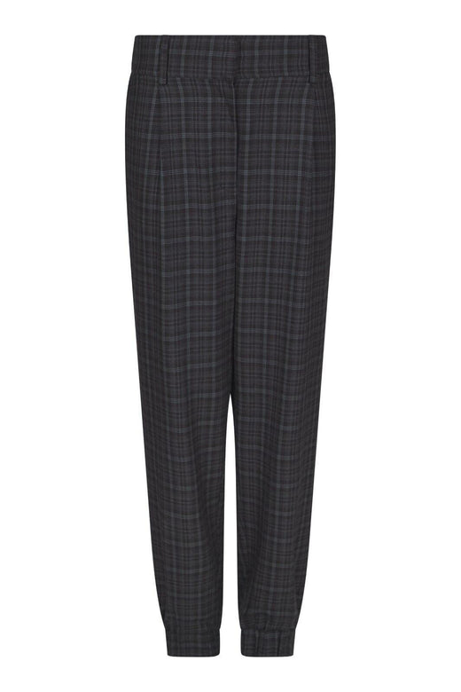 Valentin Studio - Pretty Check Pants 169426 - 104 - Dark Grey Bukser 