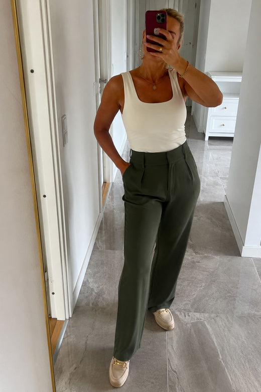 Valentin Studio - Pretty Pants Wide 163193 - 151 - Army Bukser 