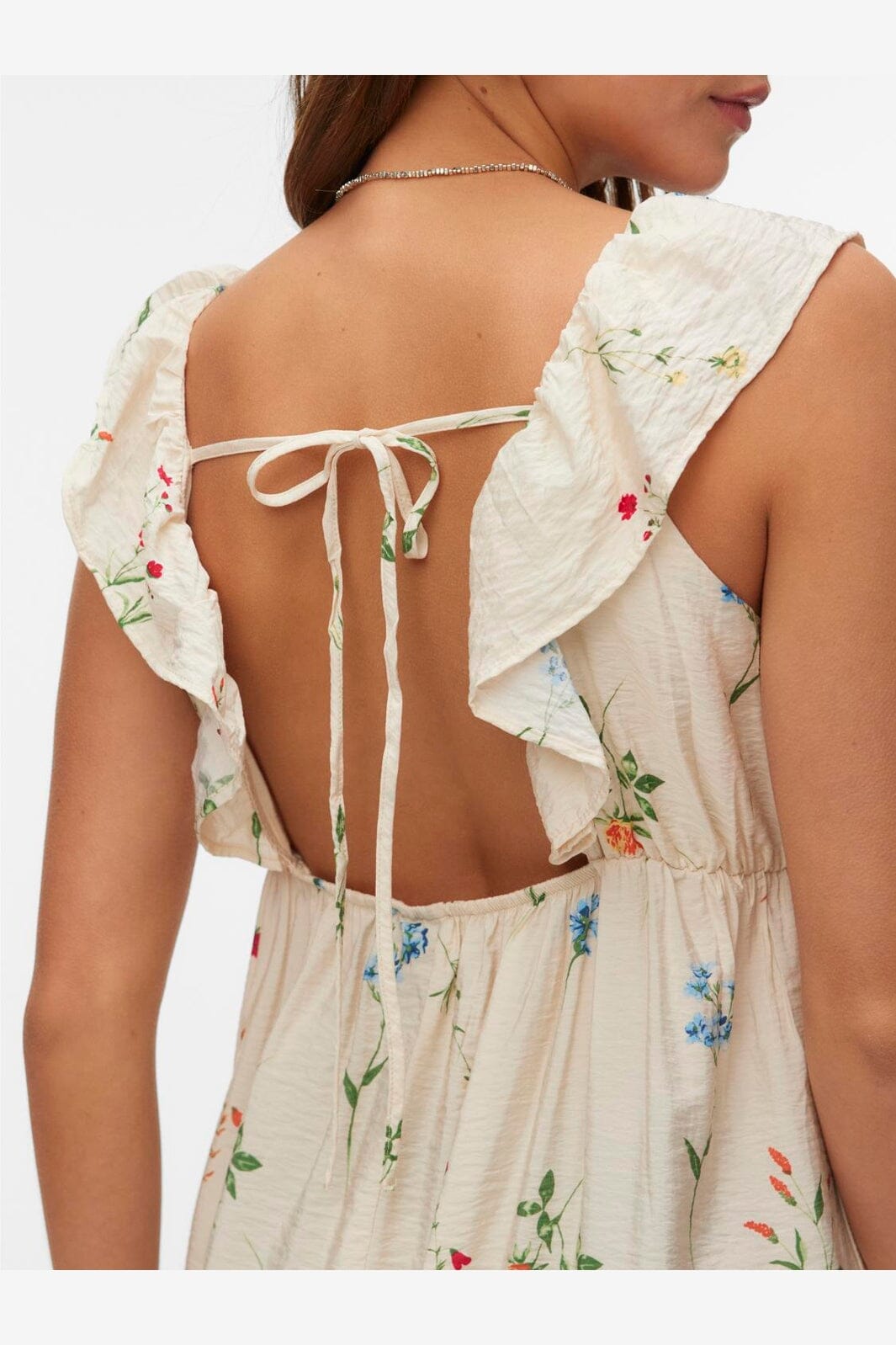 Vero Moda - Vmjosie Sl Ankle Frill Dress - 4929349 Birch Bina