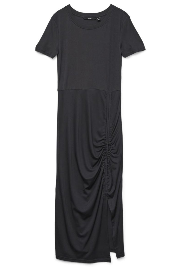 Vero Moda - Vmmedi Ss Calf Dress - 4709686 Obsidian