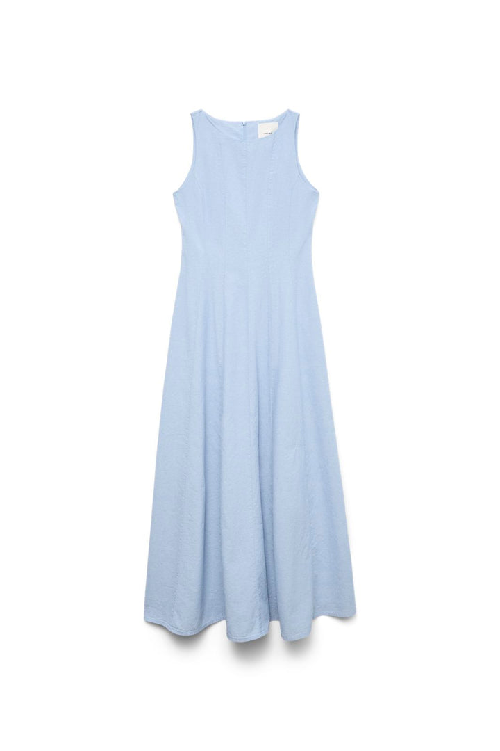 Vero Moda - Vmnorma Sl Maxi Chambray Dress - 5002420 Light Blue Melange