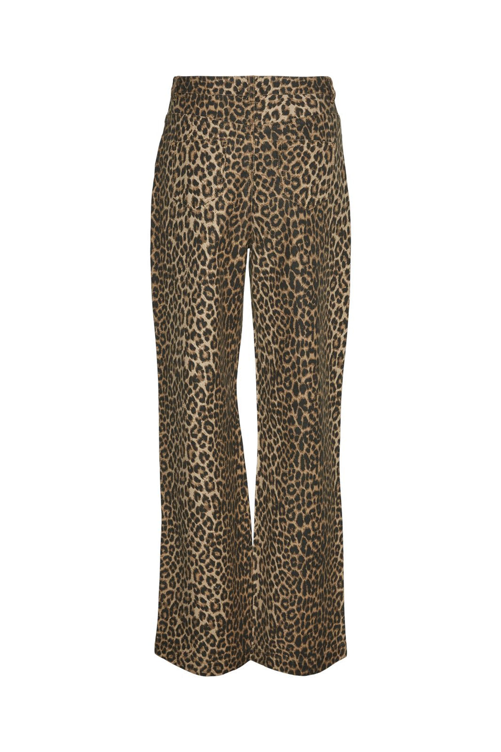 Vero Moda - Vmtessa Hr Wide Leo Jeans - 4672804 Silver Mink Leopard