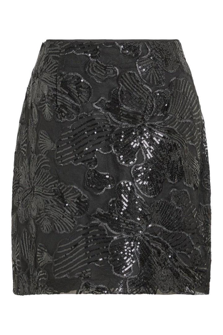 Vila - Cey Tailored Skirt - 4868565 Black Beauty
