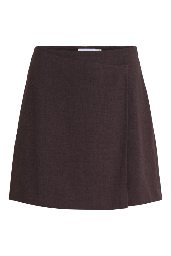 Vila - Viamoi Tailored Skirt - 4780486 Dark Grey Melange