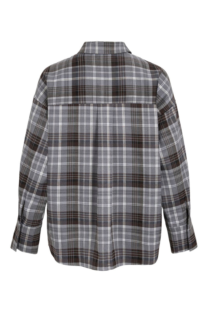 Vila - Viedith L/S Shirt - 5110771 Stone Mountain Grey