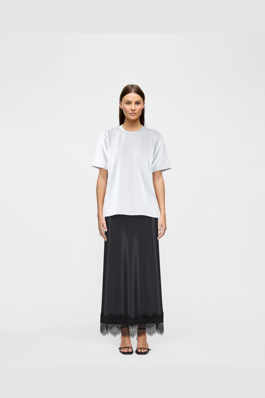 Vila - Viellette Ankle Lace Skirt - 5074773 Black Beauty